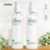 Em estoque 180ml rodada ombro transparente tela de seda corpo leite garrafa atacado 24 dentes pet imprensa bomba pele cuidados loção garrafa