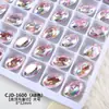 Diamantes de Cristal K9 de Alta Calidad, Ovalados 8*10 Decoraciones para Uñas, Brillantes y Coloridos, Cristales con Corte de Nido de Pájaro, Base Puntiaguda para Uñas Portátiles