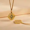 Collar Colgante Cuadrado de Esmalte Estilo Chino con Diseño Hueco de Filigrana e Incrustaciones de Esmalte Colorido, Joyería Versátil de Alta Gama Estilo Corte Vintage