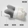 Almohada de espuma viscoelástica transfronteriza nueva protección para el cuello columna cervical ayuda para dormir forma especial de mariposa almohada para dormir de lado protección para el cuello sueño profundo rebote lento