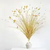 Flor de simulação de casamento flor de grama pavão arranjo de flores material de flor arranjo de auditório de casamento arte floral decoração de janela flor artificial arranjo de flor de chão guia de estrada