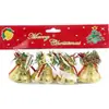 Campana de decoración navideña de 4.5 cm Campana de plástico plateado para decoración navideña Colgante para árbol de Navidad Fabricantes mayoristas de accesorios