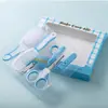 Conjunto de Cuidados para Bebê, Cuidados com as Unhas Maternas e Infantis, Tesoura para Unhas de Bebê, Aparo e Armazenamento de Unhas, Caixa de Presente para Manicure, Borda Inclinada