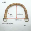Caixa de Bolo Lunar DIY Sacola Plástica Junta de Bambu Bolsa de Mão Acessórios para Bolsa Anel de Suspensão Removível Manual Alça Espessada Bambu de Imitação