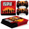 Venda Direta da Fábrica Adesivos Ps4Pro Filme de Desenho Acabamento Fosco Sem Resíduo de Cola Suporta Dropshipping Red Dead Redemption Modelo Apex