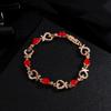 Pulseira de Corrente com Garra Tecida de Strass Simples Europeia e Americana de Origem Transfronteiriça Pulseira Versátil para Desempenho em Vestidos Pulseira Totalmente de Diamante