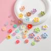 Colección de Flores Parche Pegamento Crema Materiales DIY Hechos a Mano Zuecos Funda para Teléfono Móvil Pasador Joyería Resina Accesorios Pequeños