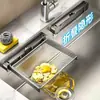 Colador de fregadero de cocina plegable, filtro de residuos de alimentos, cesta para restos de comida y lavado de platos, uso doméstico