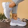 Zapatos de Malla Tejida de Punto Volador Nuevos Modelos de Temporada Primavera-Verano para Mujer, Ligeros, Modernos, Transpirables, Resistentes al Desgaste, Zapatos Deportivos de Malla para Mujer