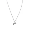 Diseño de moda de nicho collar con colgante de hojas super brillante totalmente de diamantes cadena de clavícula simple de lujo ligero todo partido venta al por mayor