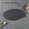 Novo Produto Forma de Folha Ardósia Preta Louça Criativa Prato de Jantar Base de Mesa Prato de Pedra Prato para Queijo e Doces Prato para Biscoitos Prato para Sushi
