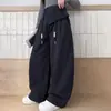 Calça de Moletom Feminina Outono/Inverno 2026 Novo Estilo Calça de Menina Roupas de Outono Crianças Médias e Grandes Calça de Moletom Casual Esportiva Calça de Perna Curva