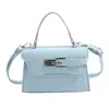 Bolsa de Ombro Transversal Trapezoidal Feminina Moda 2026 Texturizada Padrão Crocodilo Grande Capacidade Simples Elegante para o Dia a Dia