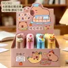 Capibala Capybara Borrador Lindo Forma de Resina Empujar Jalar Goma Dibujo Animado Estudiante Aprendizaje Papelería