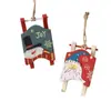 Xunmu Decoraciones Navideñas Nuevas Transfronterizas Trineo Anciano Muñeco de Nieve Colgante Árbol de Navidad Colgante Retro Accesorios