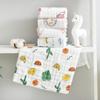 Toalla de Gasa para Saliva, Toalla Facial para Bebés, Soporta Envío Directo 25*50 Toalla Infantil de Seis Capas de Alta Densidad Estampada, Amigable con la Piel