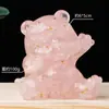 Adornos de Oso de Grava de Cristal Natural Transfronterizos Pegamento Oso Saludando Manualidades de Cristal Decoración del Hogar Regalos Al Por Mayor