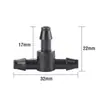 Riego Automático y Riego de Flores Boquilla Atomizadora Micro-Riego Tubería de Goteo Conector para Accesorios Invernadero Aspersor Conector Rápido de Tres Vías
