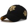 Gorra de Béisbol de Algodón Bordada con Letras de Ala Dura para Primavera y Otoño para Hombres y Mujeres, Gorra con Visera para Protección Solar, Sombrero de Moda Tendencia para Adultos, Transfronterizo