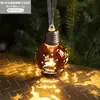 Bolas de Navidad de Plástico Más Vendidas Transfronterizas Colgantes Luminosos para Árbol de Navidad Colgantes de Bola Decorativos Electroplateados con Bombilla Colgantes de Bola