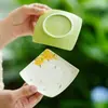 Posavasos de cerámica hechos en fábrica con patrones florales dorados, portavasos de té, accesorios para juegos de té, tapetes resistentes al calor y platos para bocadillos estilo chino para uso doméstico