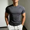 Top de Manga Curta Estampado de Marca Tendência de Verão Gola Redonda Solta Mangas de Cinco Pontos Retrô Japonês Toque de Luxo Camiseta de Manga Curta