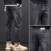 Jeans de Hombre de Primavera Hombres Venta al por Mayor Nuevos Rectos Sueltos Elásticos de Marca de Moda Adelgazantes Retro Americano Pantalones Largos Verano