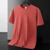Moda Verão Unissex Nova Camiseta com Gola Redonda para Adolescentes, Cor Sólida, Simples Clássica, Esportiva, Slim-Fit, Camiseta Casual