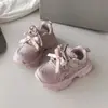 Sapatos para Meninas 2026 Novo Modelo Tênis Confortáveis com Solado Macio, Tênis Princess com Laço e Lantejoulas para Meninas