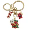 Llavero Serie de Halloween Personalizado Estilo Europeo y Americano Calavera Telaraña Castillo Murciélago Colgante para Llavero de Mochila y Coche