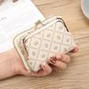 Nueva cartera de moda para mujer, monedero corto con cremallera, monedero de gran capacidad con clip para monedas, tarjetero y ranura para varias tarjetas.