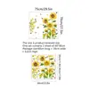 MS6230 Nuevas Pegatinas de Pared de Mariposas Girasol Sala de Estar Dormitorio Fondo Pegatinas de Pared Venta al por Mayor de Fábrica Pegatinas de Pared Removibles