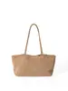 Nova Moda Outono/Inverno 2026 Bolsa Tote Retrô de Camurça para Mulheres, Versão Coreana, Bolsa de Mão e Bolsa de Ombro para o Dia a Dia Transfronteiriço