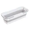 Cubo de fregona plegable de plástico cuadrado para almacenar agua, fregona de piso, lavabo para fregona, almacenamiento práctico para personas perezosas