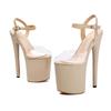 Sandalias de Tacón Alto de 20 cm para Mujer, Verano 2026, Comercio Exterior, Transfronterizo, Tallas Grandes 40-43, Zapatos de Mujer con Plataforma Impermeable