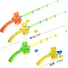 Brinquedo de pesca magnética infantil vara de pesca magnética quadrado playground comercial vara de pesca telescópica magnética atacado