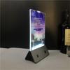 Acrílico Boate Carregador de Celular Tomada Cartão de Mesa Cartão de Vinho Bar Desktop Luminoso Display Publicitário Suporte Cartão de Mesa