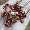 Linterna de anillo caliente multicolor hebilla de piña pulsera tejida a mano accesorios de cuerda nudo de hilo dorado joyería pequeña al por mayor