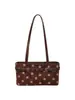 Nova Bolsa de Ombro Vintage de Camurça com Bolinhas para Mulheres Outono/Inverno 2026, Bolsa de Mão Retro para o Dia a Dia, Bolsa Baguete Versátil de Ombro