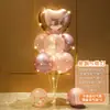Decoraciones de Globos Flotantes de Mesa y Piso con Tema de Cumpleaños Feliz Cumpleaños para la Fiesta de Primer Cumpleaños de Niños, Decoraciones Brillantes