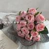 15 Han Fei Rose Bud Noiva Segurando Flor Simulação Flor Casa Hotel Casamento Fotografia Decoração Casa Garrafa Flor