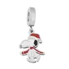Accesorios de Joyería DIY de Dibujos Animados Transfronterizos Snoopy Perro Lindo Niños Niñas Colgante de Acero Inoxidable Collar Colgante