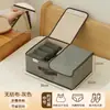 Caixa Organizadora de Tecido Espesso Estilo Gaveta para Casa, para Organizar Roupas e Roupas Íntimas, Dobrável com Tampa, Caixa de Armazenamento Portátil