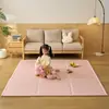 Tapete Gelado de Seda de Gelo para Verão, Tapete de Chão Dobrável, Respirável, Antiderrapante, Tapete de Engatinhar para Crianças, Tapete de Almoço Tatami