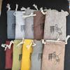 Bolsa Zen de cânhamo para atacado cor aleatória bolsa para pulseiras bolsa Wenwan bolsa para pulseiras camada dupla 12*15
