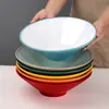 Bol Cónico para Fideos Bicolor de Melamina, Bol Grande para Sopa Especial de Restaurante de Fideos Imitación Porcelana, Bol Grande Comercial para Hot Pot Picante y Fideos de Caracol