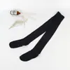 Medias apiladas medias calcetines de algodón para mujer hasta la rodilla estilo coreano de moda negro para pantorrilla medias japonesas de media longitud ins