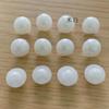 Botones Blancos de Pie Semicirculares Brillantes para Mujer Botones de Perla Imitación de Gasa Botones de Champiñón Pintados en Spray para Camisa