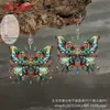 Pendientes Bohemianos de Uso Diario Regalo Transfronterizo Pendientes Acrílicos de Mariposa Cumpleaños Fiesta Navideña Acrílica
