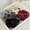Scrunchie de Peluche Bordado de Corazón Agrietado Otoño e Invierno Alta Elasticidad Duradero Goma para el Cabello Cuerda Simple Versátil para el Cabello Flor para Cola de Caballo